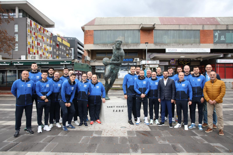 Košarkaška reprezentacija BiH pred polazak u Zagreb