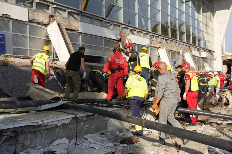 Mjesto tragedije u Novom Sadu (Foto: OMK MUP Republike Srbije/Pixsell)