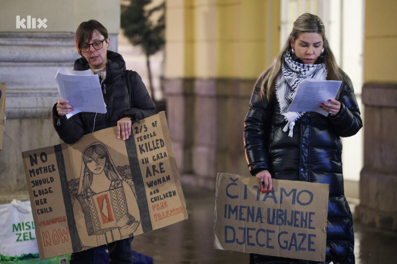 Čitanja imena ubijene djece u Gazi (Foto: I. L./Klix.ba)