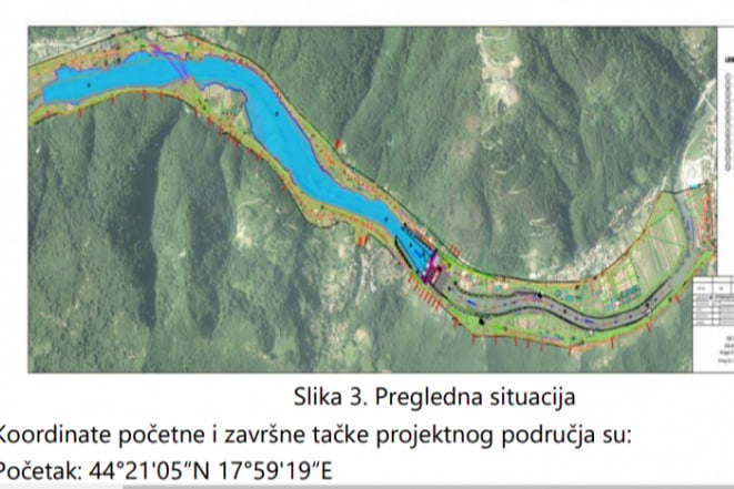 Plan akumulacije HE Kovanići