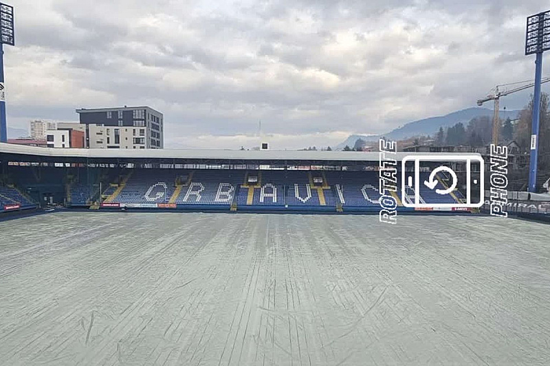 Teren stadiona Grbavica (Foto: FK Željezničar)