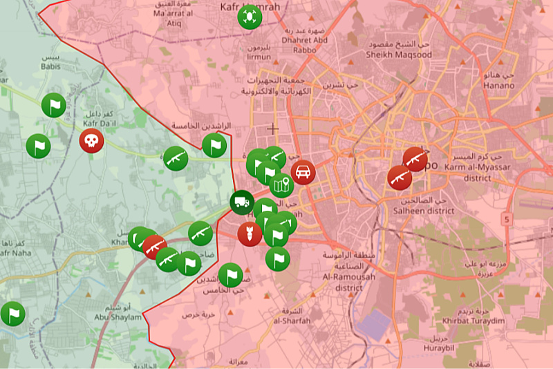 Mapa: syria.liveuamap.com