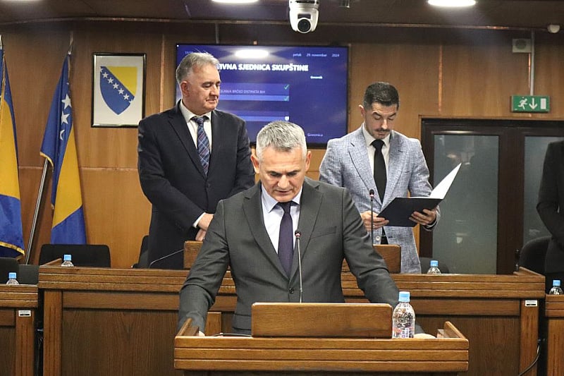 Siniša Milić tokom predstavljanja ekspozea