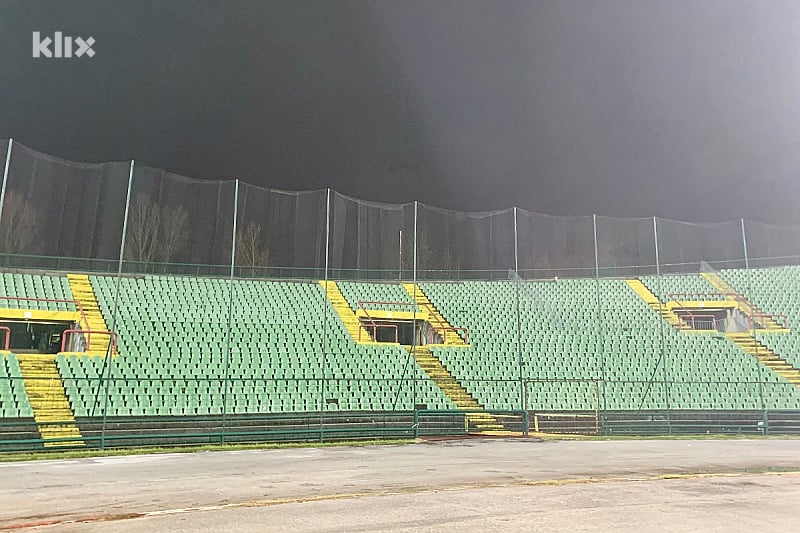 Prazna južna tribina stadiona Koševo (Foto: T. S./Klix.ba)