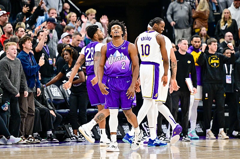 Collin Sexton na meču protiv Lakersa (Foto: Reuters)