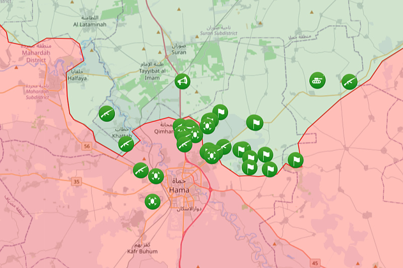 Mapa: syria.liveuamap.com