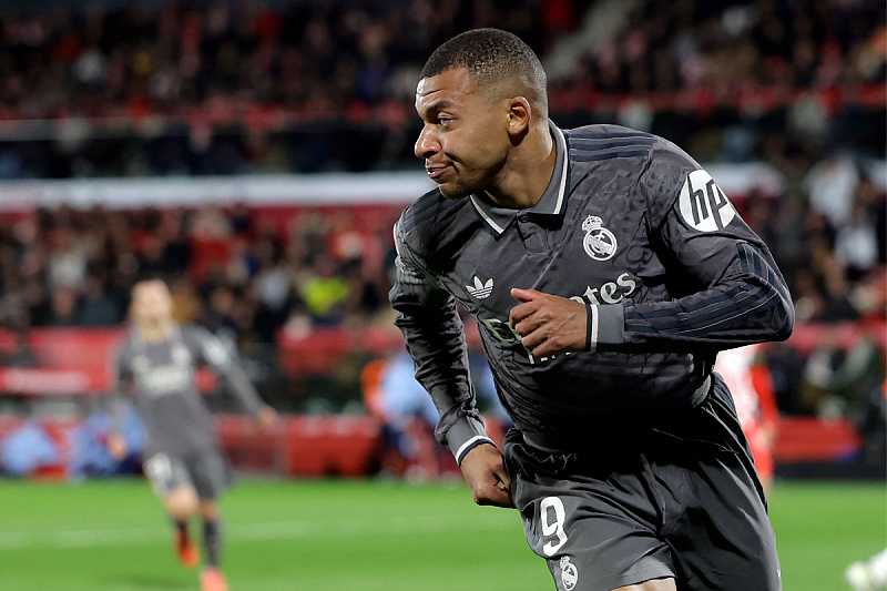 Mbappe proslavlja pogodak protiv Girone (Foto: Reuters)