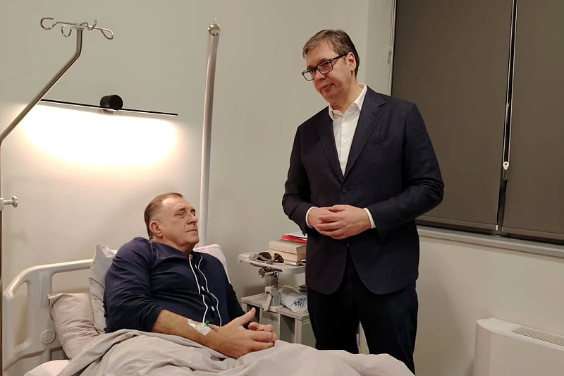 Vučić u posjeti Dodiku (Foto: Instagram)