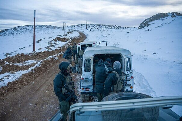 Izraelski vojnici na Mount Hermon