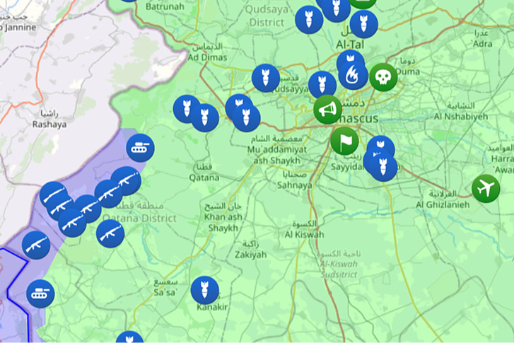 Mapa: syria.liveuamap.com