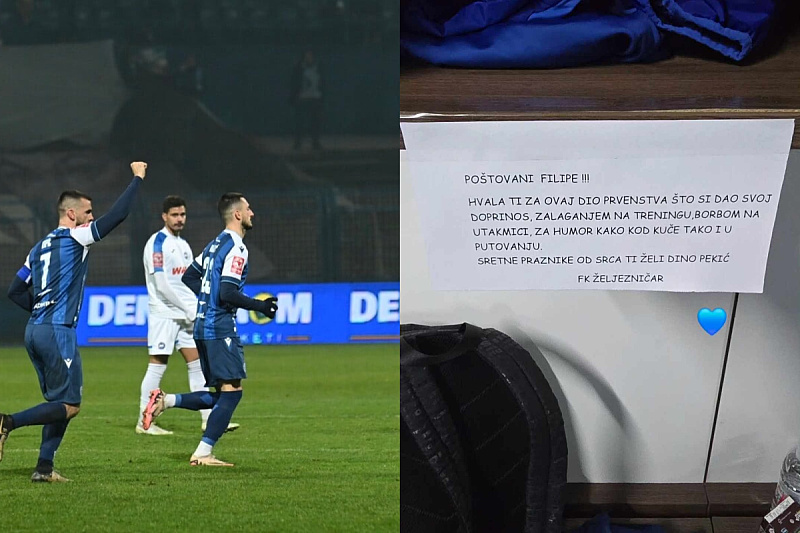 Nogometaši Željezničara dobili poruku nakon utakmice protiv GOŠK-a (Foto: Tarik Saletović/Instagram)