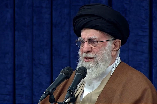 Ali Khamenei tokom govora (Screenshot: Tasnim)