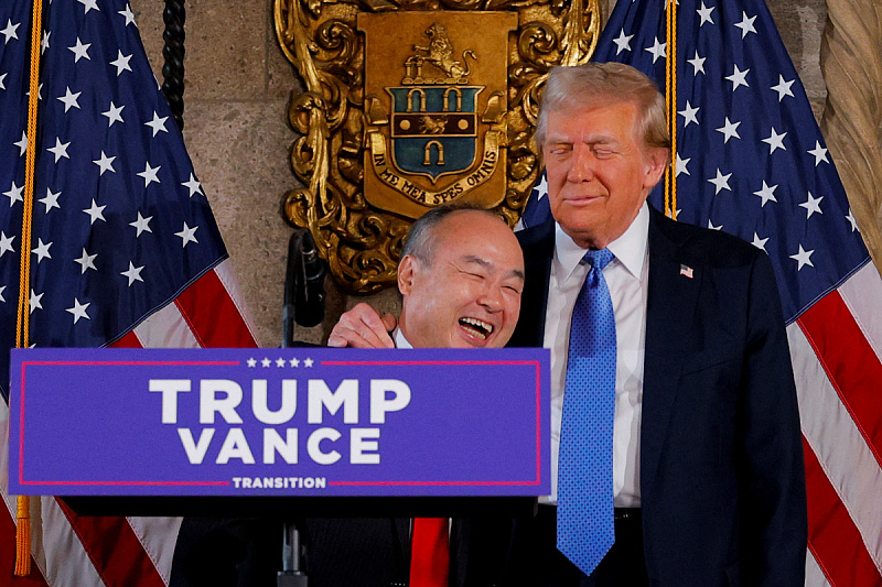 Masayoshi Son i Donald Trump (Foto: Reuters)