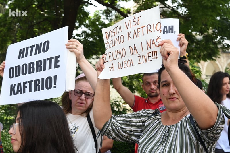 Sarajevo: U junu 2023. godine održani protesti roditelja oboljele djece (Foto: D. S./Klix.ba)