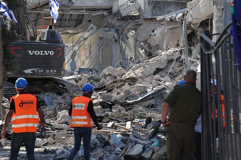 Zgrada gotovo totalno uništena (Foto: EPA-EFE)