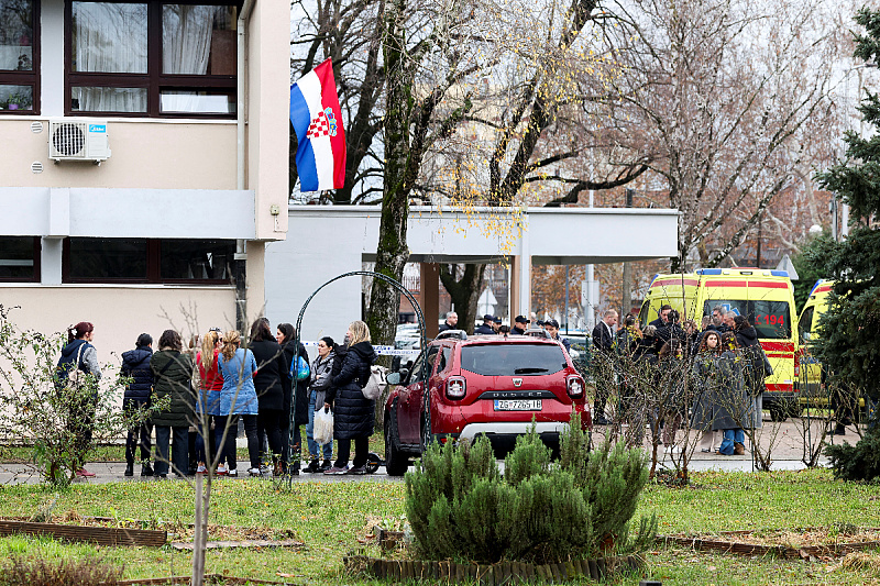 Osnovna škola Prečko u Zagrebu gdje se desio napad (Foto: Reuters)