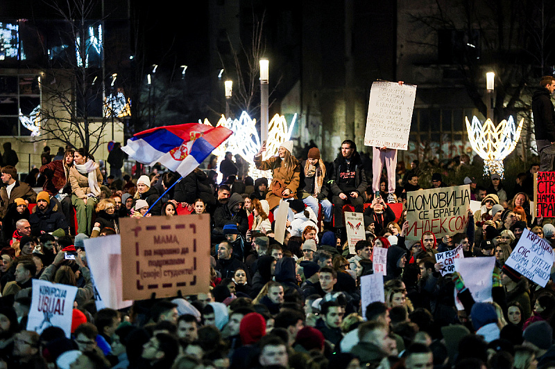 Protesti u Beogradu (Foto: Reuters)