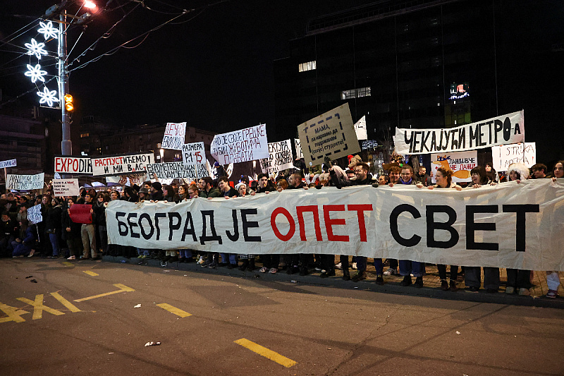 Protesti u Beogradu (Foto: Reuters)