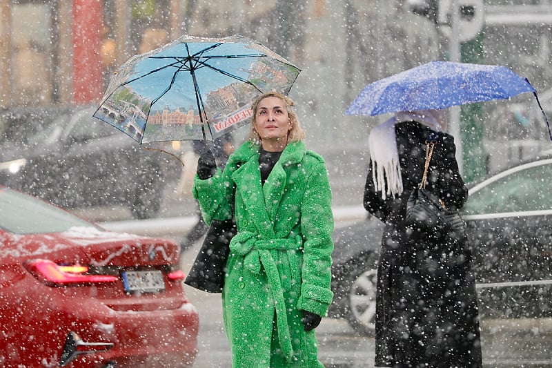 Snijeg je pao i u Sarajevu (Foto: I. Š./Klix.ba)