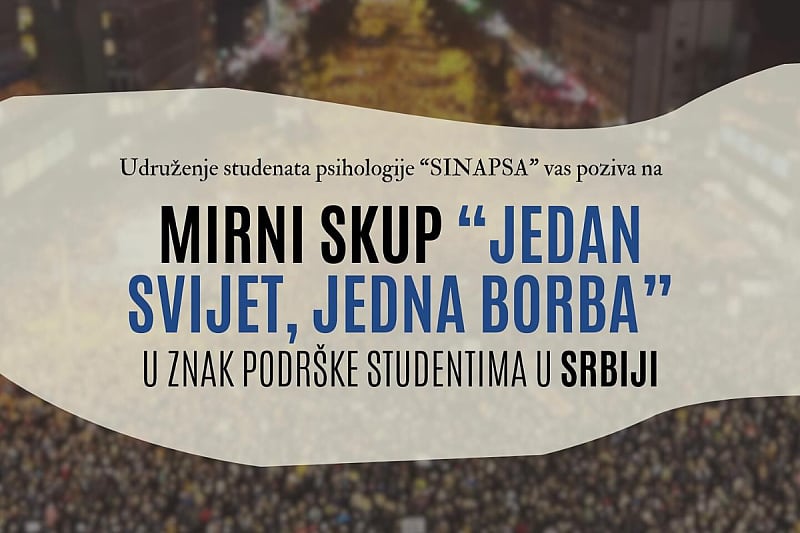 Poziv na skup podrške studentima u Srbiji