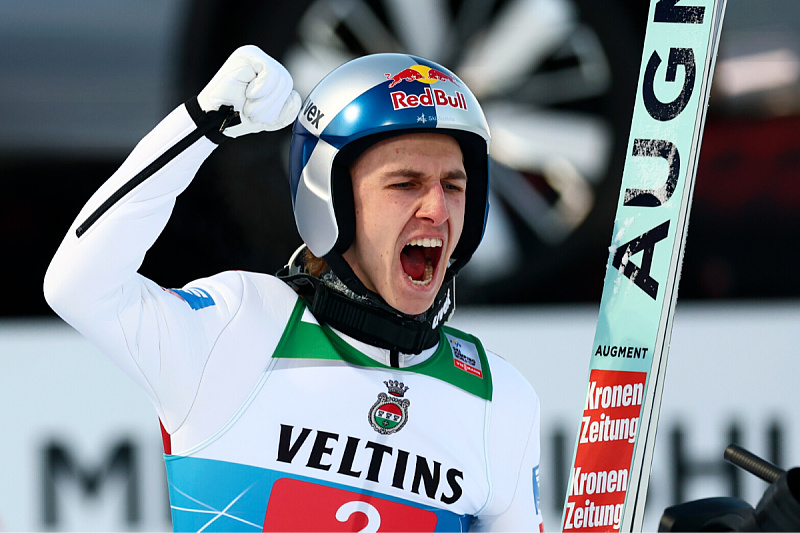 Slavlje Tschofeniga u Garmischu (Foto: EPA-EFE)