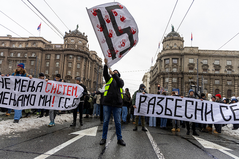 Srbijanski predsjednik kritikovao proteste u ponoć (Foto: Reuters)