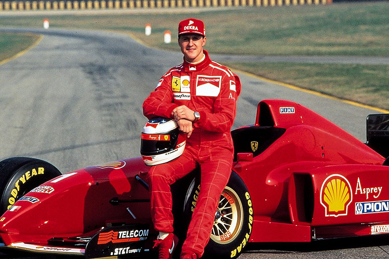 Michael Schumacher na predstavljanu u Ferrariju (Foto: Twitter)