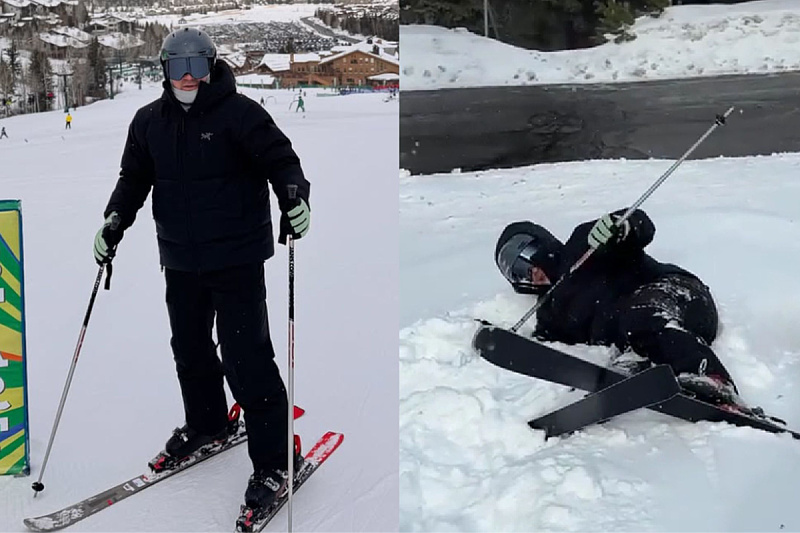 Habib se nije proslavio na skijama, ali se sjajno zabavio s društvom (Foto: Instagram)