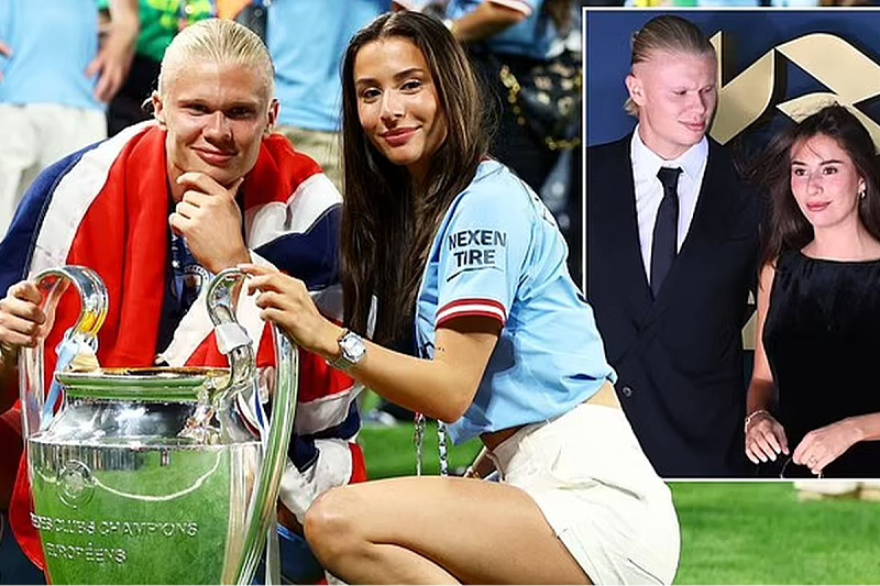 Erling Haaland iIsabel Haugseng Johansen žele mirnije okruženje (Foto: Daily Mail / montaža)