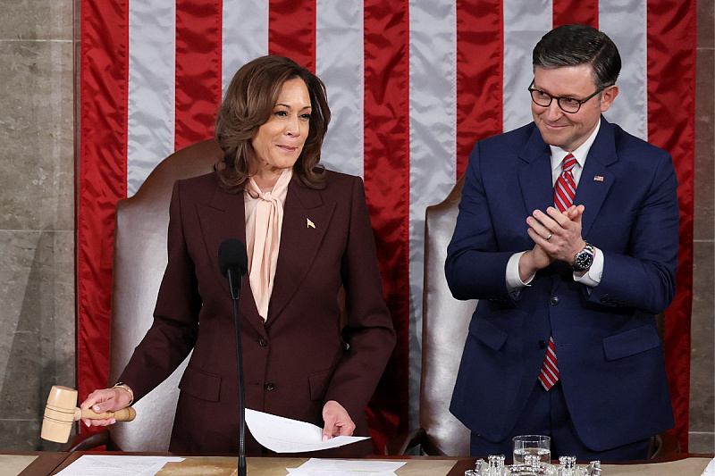 Kamala Harris ispunila svoju ustavnu dužnost i potvrdila rezultate izbora u kojima je izgubila od Donalda Trumpa (Foto: Reuters)