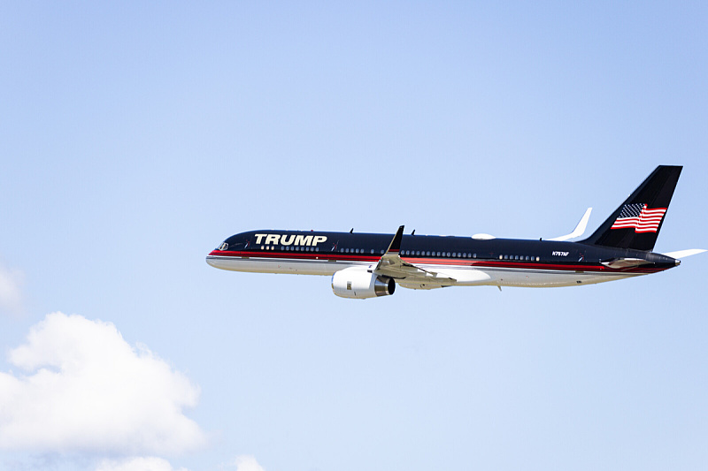 Donald Trump Jr. je na Grenland stigao privatnim avionom svog oca, popularno nazvanog Trump Force One (Foto: EPA-EFE)