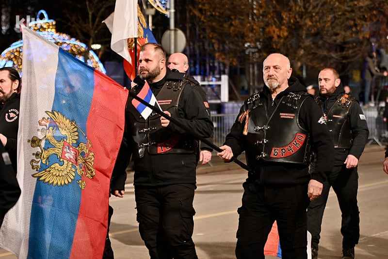 Noćni vukovi u Banjoj Luci (Foto: V. D./Klix.ba)