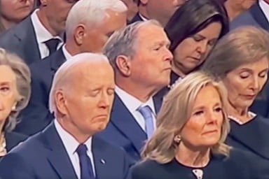 Joe Biden na državnoj sahrani