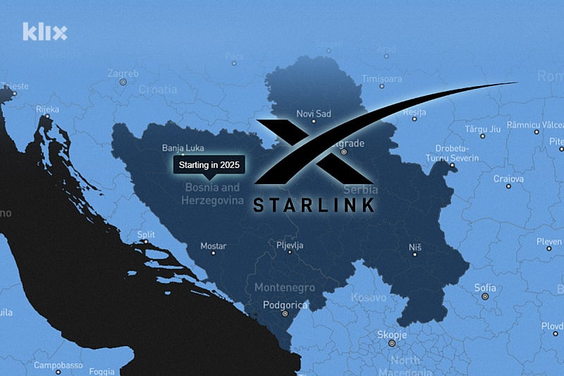 Starlink bi u 2025. mogao postati dostupan u BiH (Ilustracija: A. L./Klix.ba)