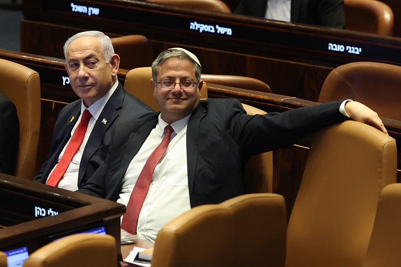 Benjamin Netanyahu i Itamar Ben Gvir (Foto: EPA-EFE)