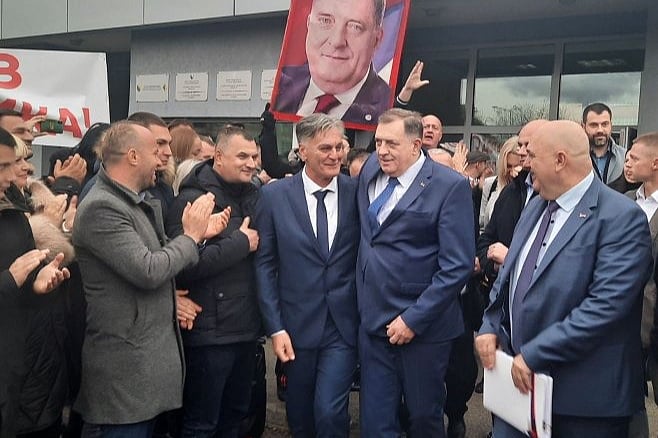 Milorad Dodik i Siniša Karan (Foto: SRNA)