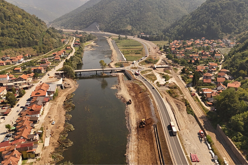 Dionica autoputa kod Nemile (Zenica - Doboj) Foto: Autoceste FBiH