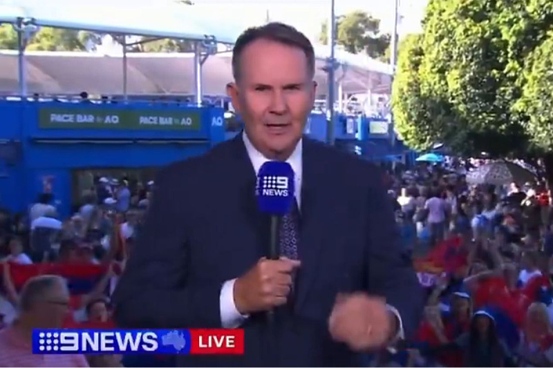 Tony Jones je svojim komentarom najljutio Đokovića (Foto: Screenshot)