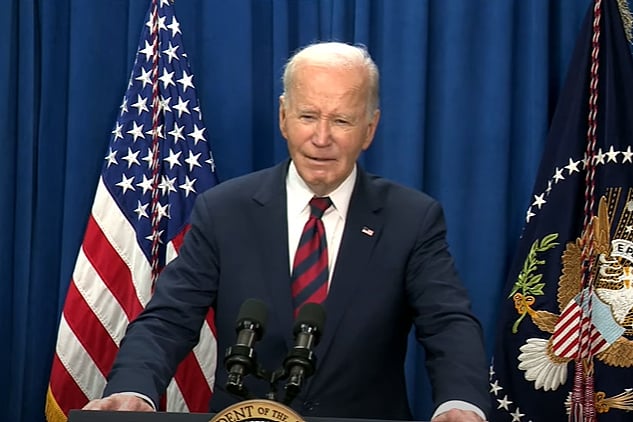 Joe Biden tokom obraćanja