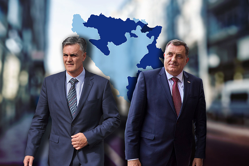 Siniša Karan i Milorad Dodik (Ilustracija: Klix.ba/ A.L)