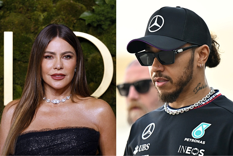 Sofia Vergara/Lewis Hamilton (Foto: EPA-EFE)