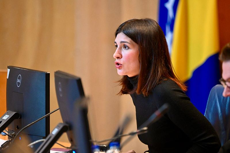 Sabina Ćudić na saslušanju Elmedina Konakovića u PS BiH (Foto: V. D./Klix.ba)