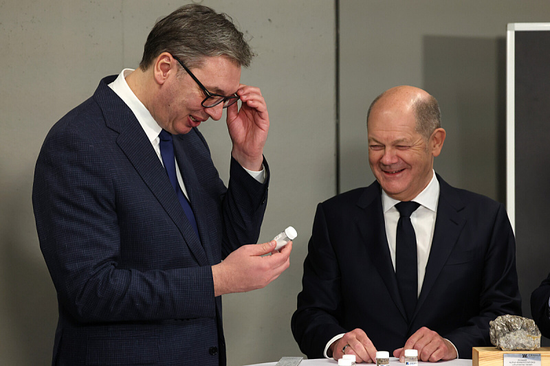 Aleksandar Vučić i Olaf Scholz (Foto: EPA-EFE)