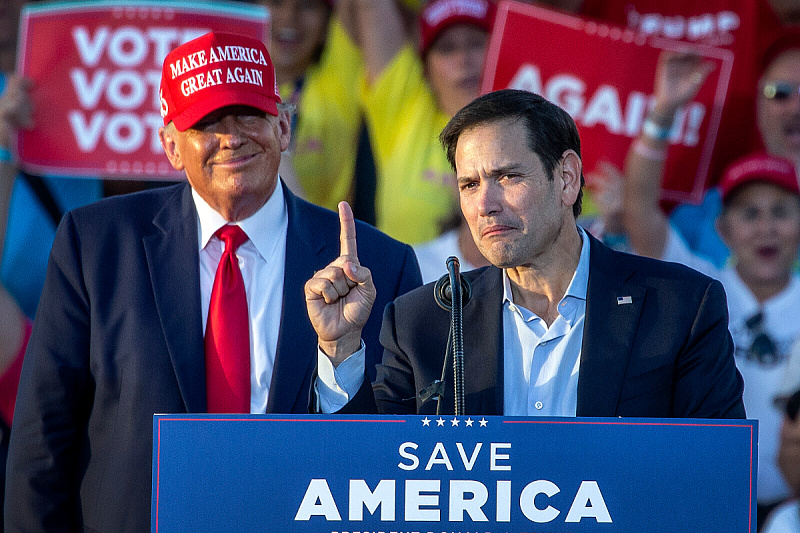 Donald Trump i Marco Rubio (Foto: EPA-EFE)