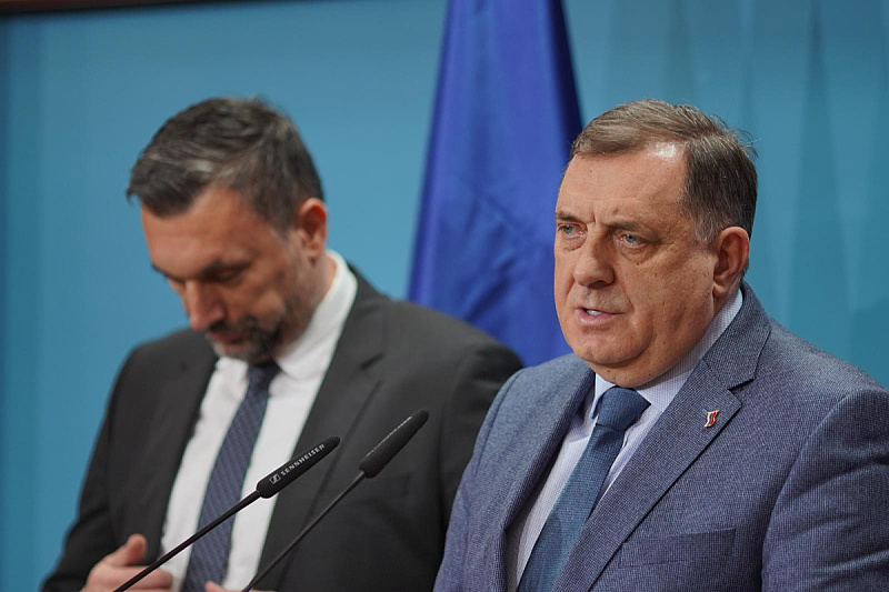 Elmedin Konaković i Milorad Dodik (Foto: Dejan Rakita / Pixsell)