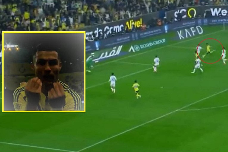 Ronaldo je zaista postigao sjajan gol (Foto: Screenshot)