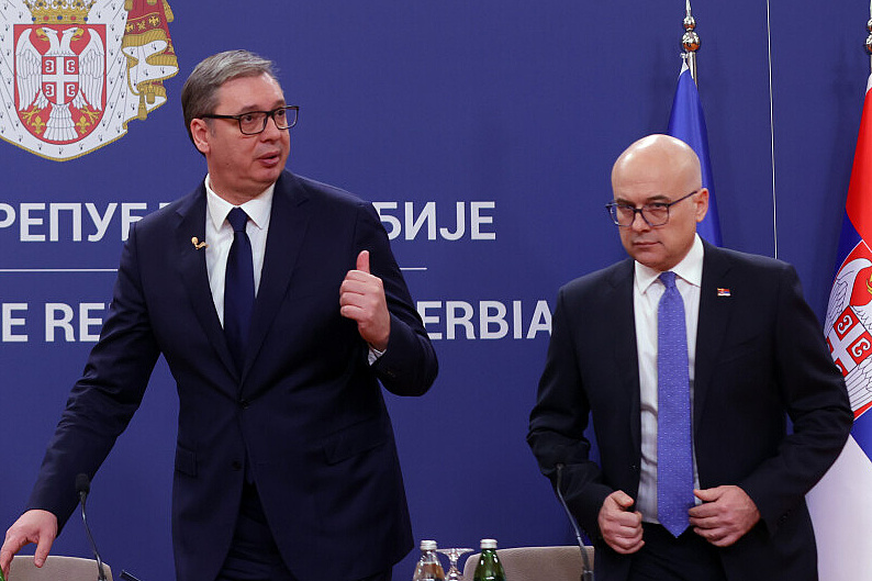 Alesandar Vučić i Miloš Vučević (Foto: EPA-EFE)