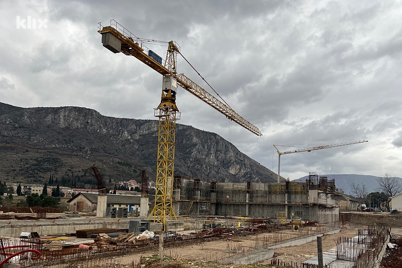 Trenutna situacija gradilišta u Mostaru (Foto: E. M./Klix.ba)