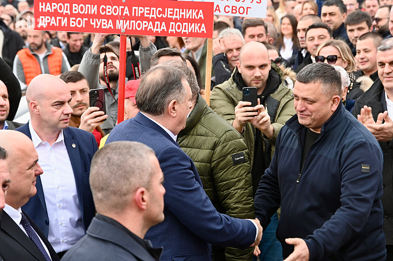 Milorad Dodik prilikom dolaska u Sud BiH (Foto: V. D./Klix.ba)