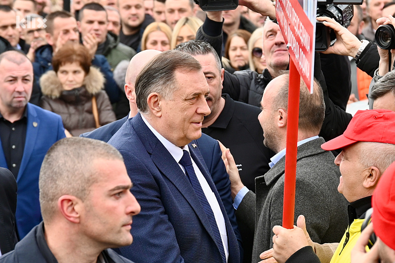 Dodik danas pred Sudom BiH (Foto: V. D./Klix.ba)